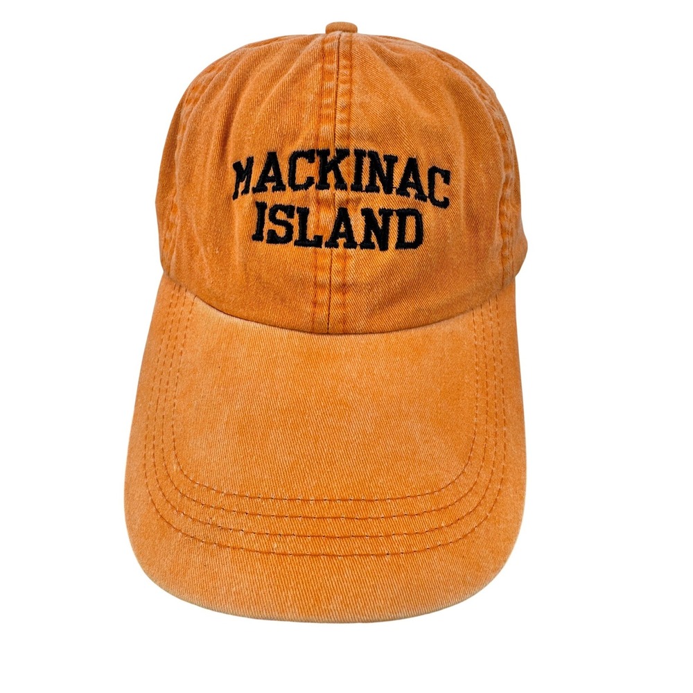 Mackinac Island Hat Cap Embroidered Baseball Men's Casual Cotton Washed